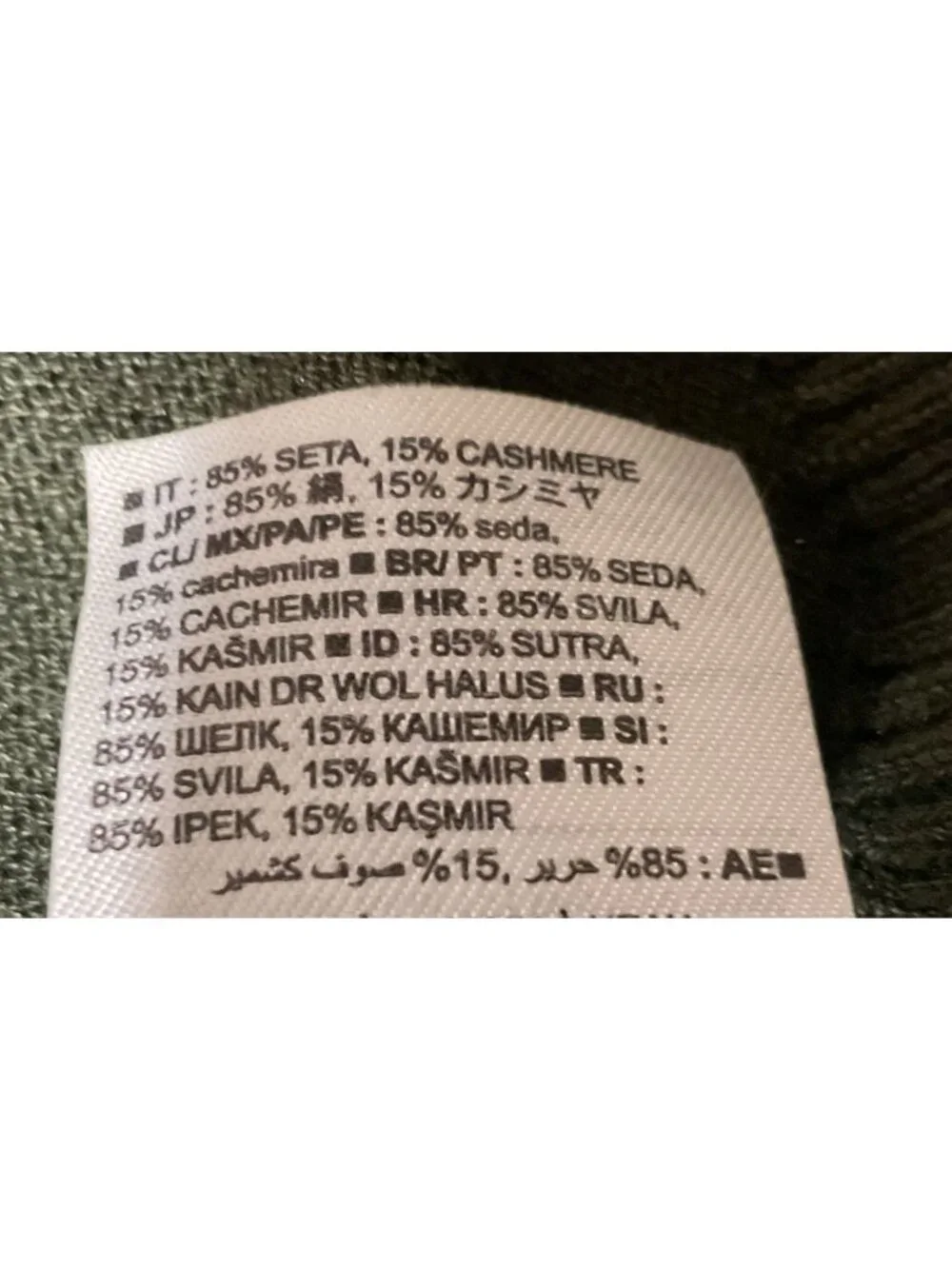 Banana Republic Silk Cashmere Blend Green Crewneck Sweater Size Small Mens